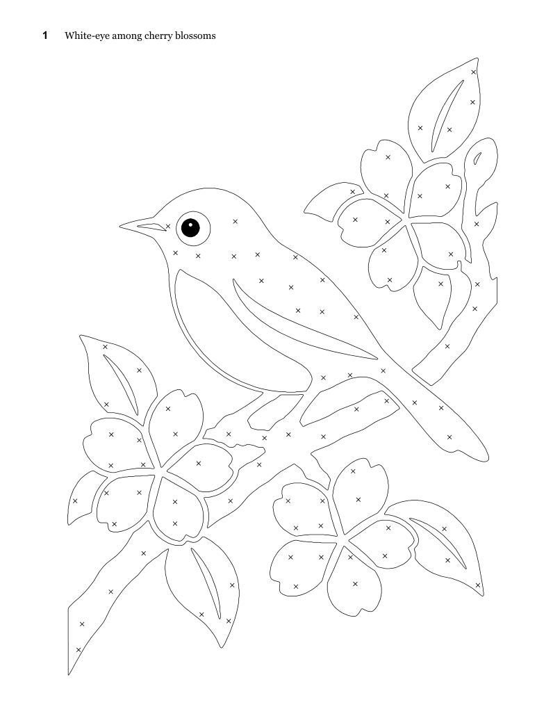 An actual coloring page from this book