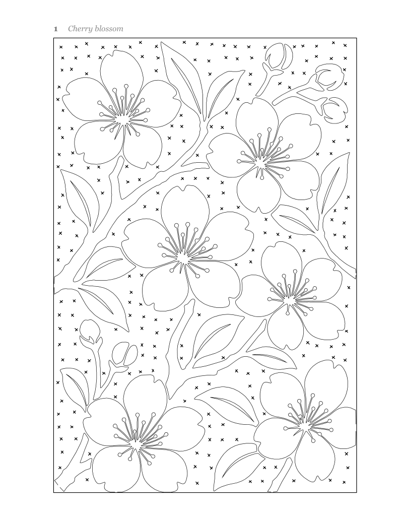 An actual coloring page from this book