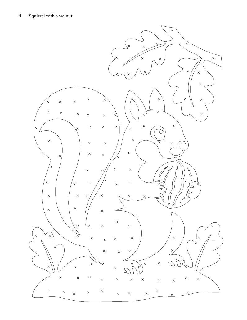 An actual coloring page from this book