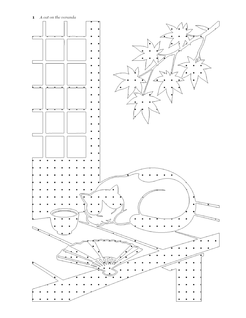 An actual coloring page from this book