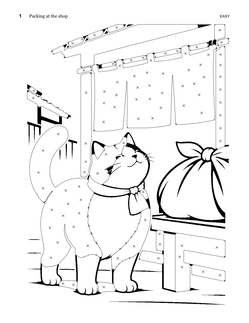 An actual coloring page from this book