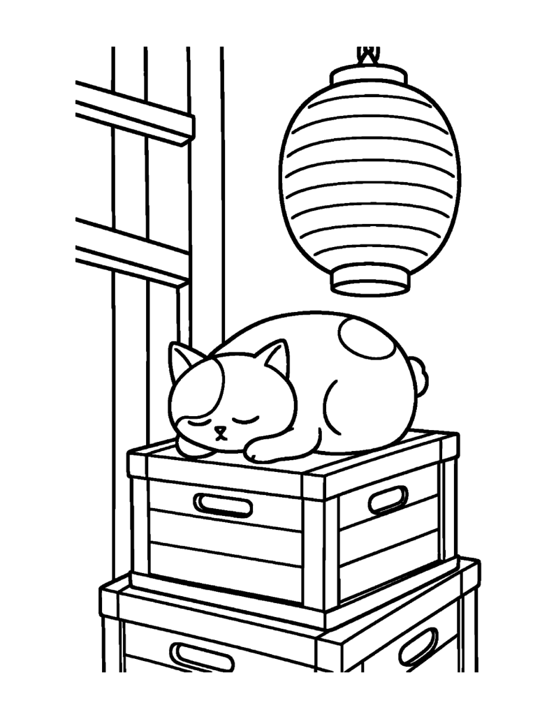 An actual coloring page from this book
